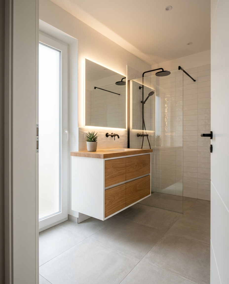 Profesionāli izremontēta vannas istaba